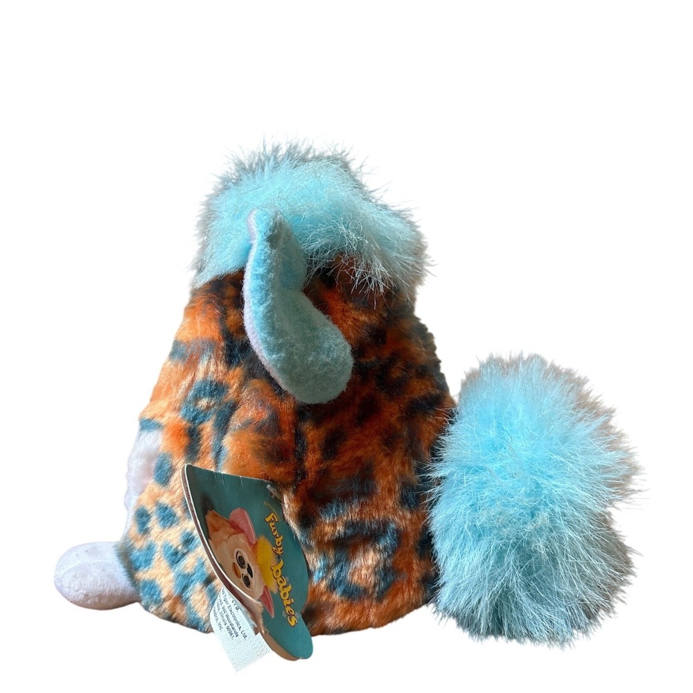 Tiger Furby Babies Vintage 1999 Blue Turtle Leopard Print Orange Blue SIZE Small - Picture 4 of 7